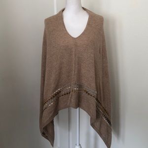 CAbi Wool Poncho Sweater - Like New